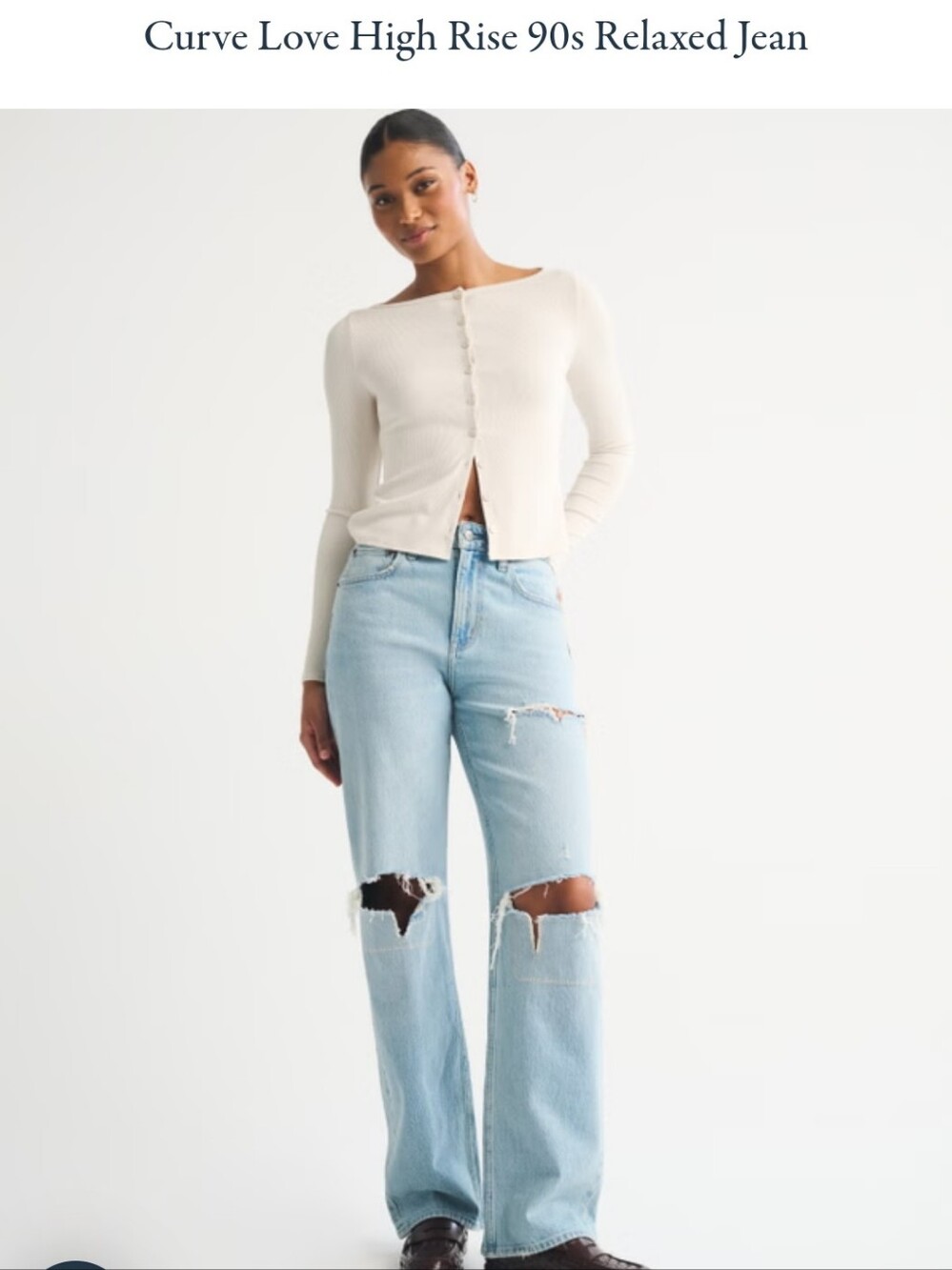 Curve Love High Rise 90's Relaxed Fit Jeans